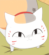 夏目友人帐猫老师娘口三三萌动态图gif