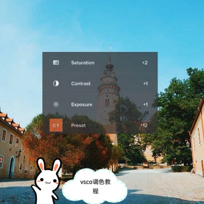 vsco调色教程