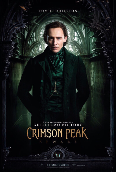 Tom Hiddleston 猩红山峰Crimson Peak 角色海报