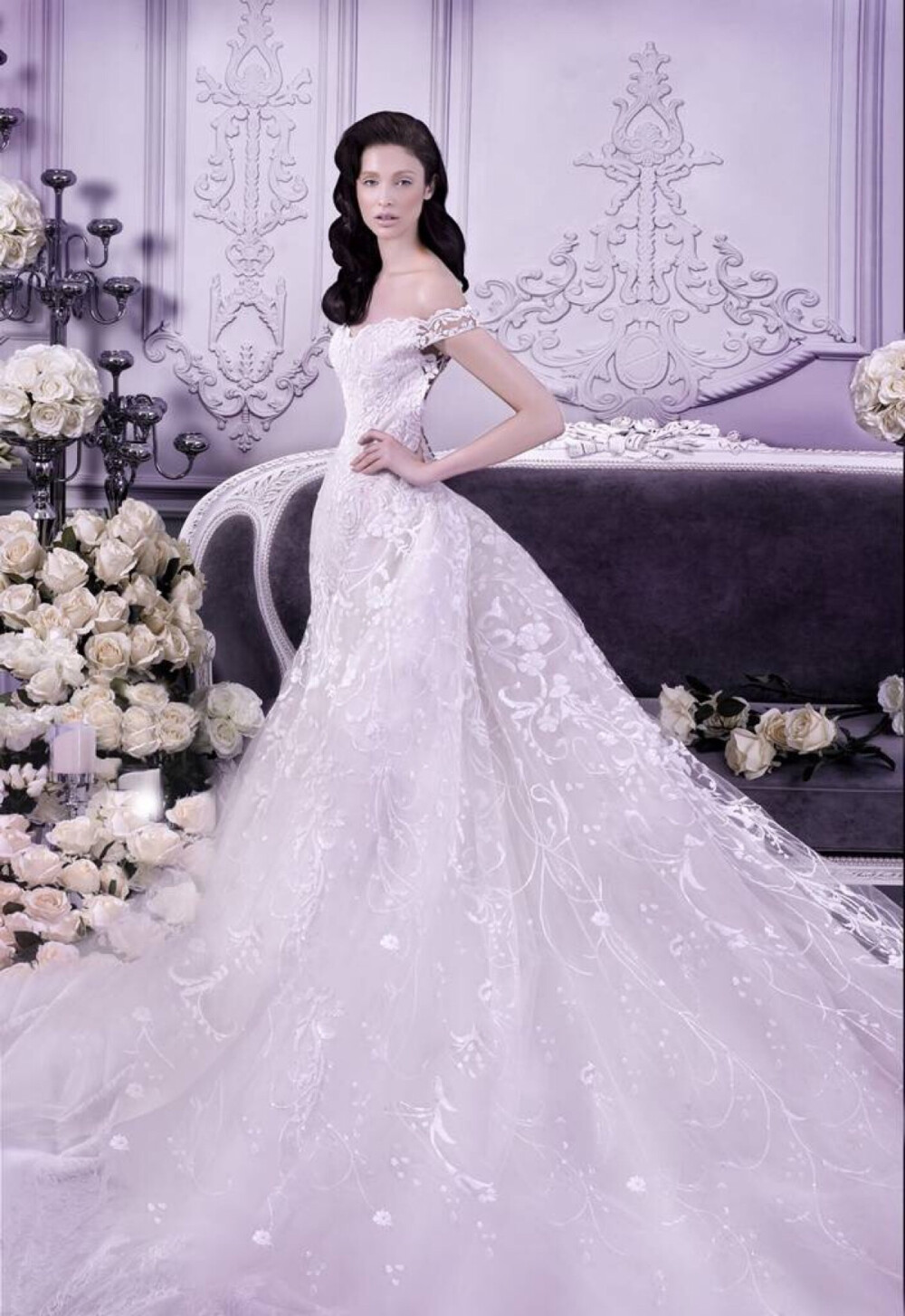 黎巴嫩Drama派婚纱大牌Michael Cinco 2014 春夏款婚纱系列，就这样将华丽进行到底