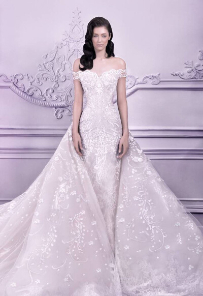 黎巴嫩Drama派婚纱大牌Michael Cinco 2014 春夏款婚纱系列，就这样将华丽进行到底