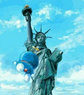 那天，我见了自由女神