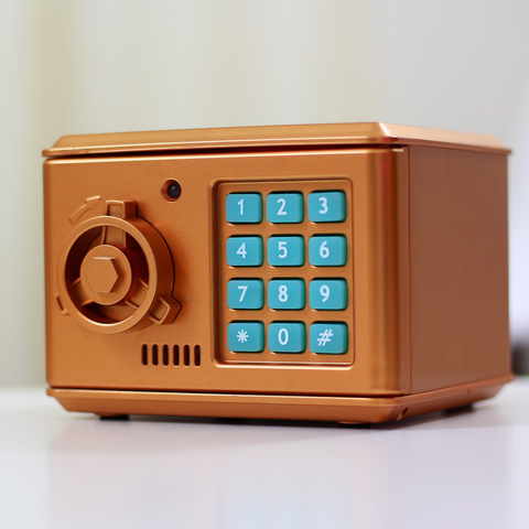 创意存钱罐可爱中号儿童密码箱带锁存钱罐硬币存钱罐储蓄罐