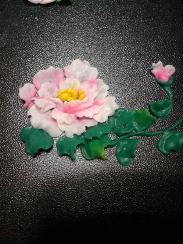 乔木美甲作品--3D雕花牡丹