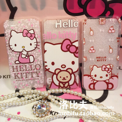 可爱HelloKitty iPhone6/6plus手机硅胶壳 萌萌的哦