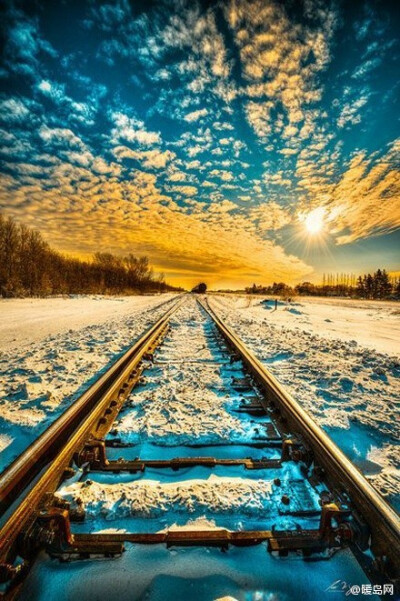 天空，铁路