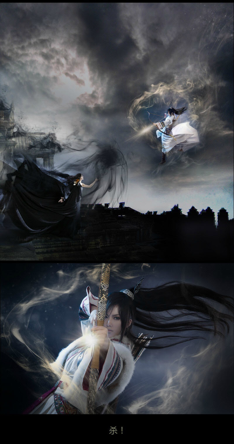 黑天《孔雀大明》cos上部剧情图预告 ---天启混沌，孔雀大明--- CN： 黄泉：杀杀 乌鸦：小梦 天相师：风疯776 双子女帝：暄小面包 烛吟：小龙女 烈焰将央：小羽 孔雀：地震 白马：菜菜 枯叶：沙包 摄影：丁伦 后期协力：包子-脑壳又遭门夹了 原作：ediq、丢子