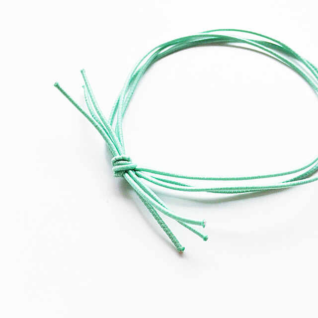 抹茶色打结三股细发绳