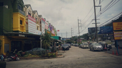 普吉。彩色的房子