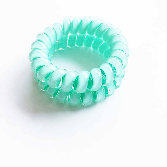 薄荷绿电话绳发圈