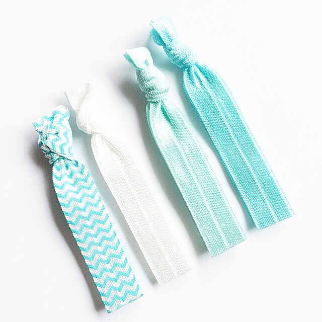 薄荷绿一套发绳