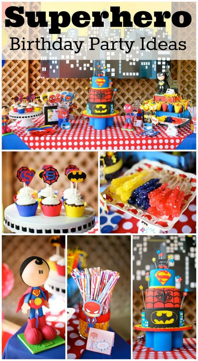 超级英雄主题生日派对，超人、蜘蛛侠、蝙蝠侠都来了！！！