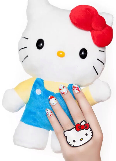 hello kitty美甲贴