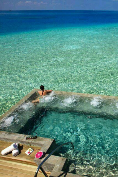 天然泳池—维拉沙鲁酒店, 马尔代夫 Hotel Velassaru, Maldives