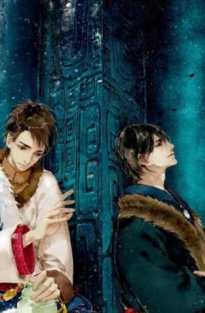 青铜门隔一双人