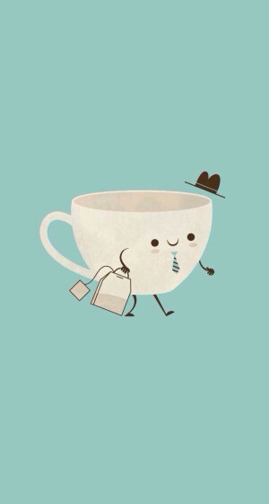 手机壁纸 锁屏 主屏 可爱 清新 潮流 文字 插画