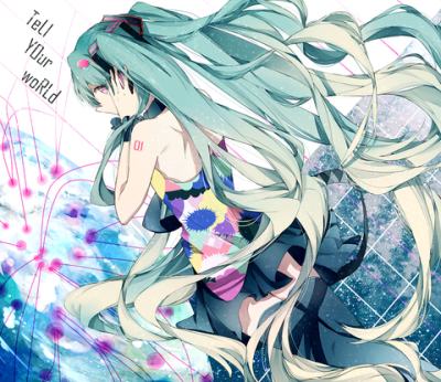 【侵删】 Tell Your World | まなコ _id=44853271 #pixiv#VOCALPID#初音#插画#手绘#唯美#二次元#长发少女#