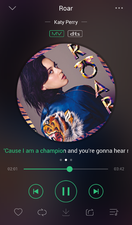 ROAR––Katy perry让我删了又下重复动作的歌曲，还是就在歌单吧╭∩╮