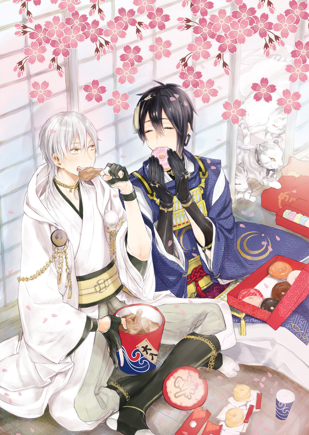 刀剑乱舞三日鹤三日月宗近鹤丸国永
