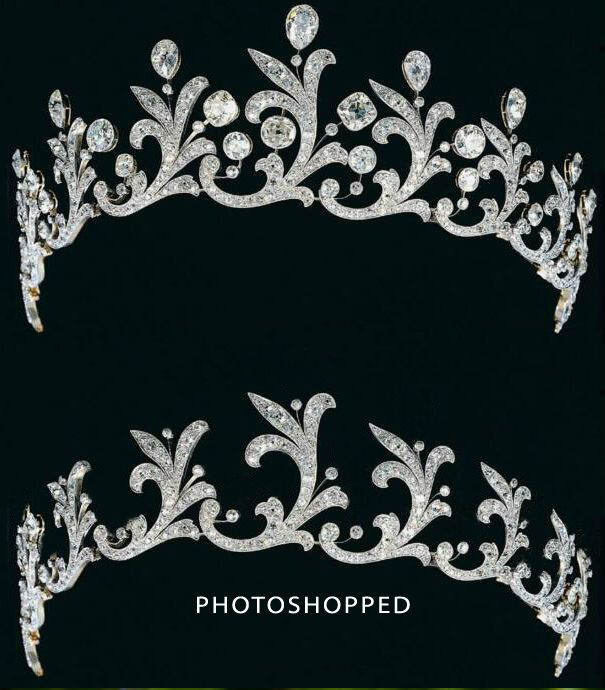 钻石头饰，由伦敦市长夫人配戴过，参加爱德华的加冕礼