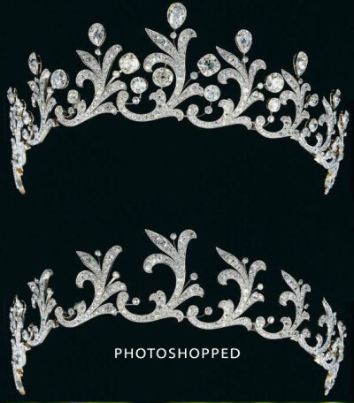 钻石头饰，由伦敦市长夫人配戴过，参加爱德华的加冕礼