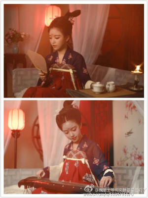 |转自微博@瘸腿大爷何文静要买三轮了| #汉服摄影#  【妆成婑鬌欹不斜，云裾数步踏雁沙。】出镜：我我我 服装：@华姿仪赏汉服 化妆|摄影|后期：@琉璃画影工作室  谢谢把我拍得辣么御，还有帮我克服各种拍片神尴尬，以及后期满足了我谜样的审美对团团脸的执着´∀`顺便看图说话真的好难惹눈_눈