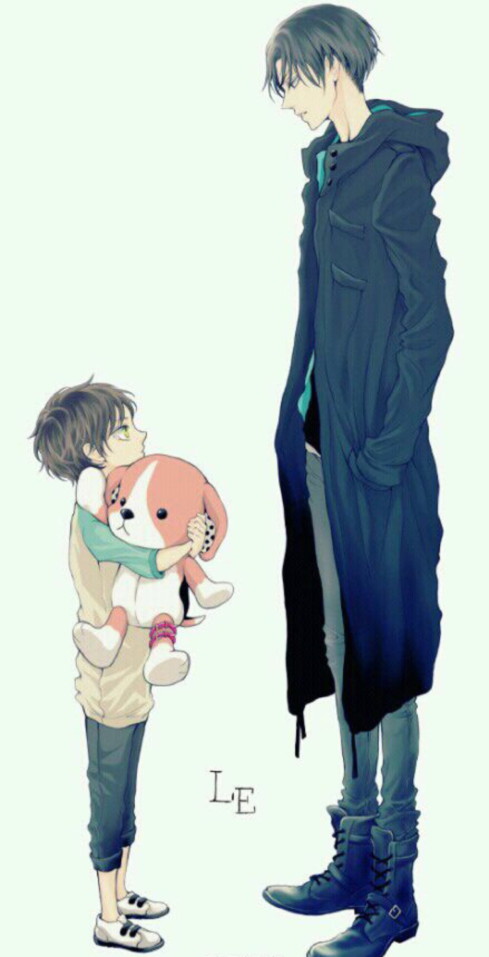 二次元卡通动漫帅哥兄弟