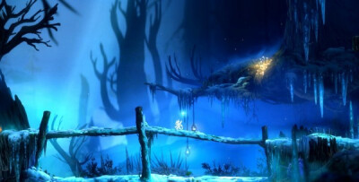 《奥日与黑暗森林》（Ori and the Blind Forest）是独立工作室Moon Studios开发的一款动作平台游戏，为微软个人计算机在TGS 2014上首次发布。 图片源于百度