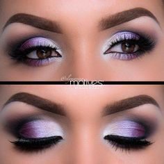 Ridiculously gorgeous purple eyeshadow for brown eyes! And check out that perfect eyebrow makeup! For a great guide on best suited eyeshadow colors for #browneyes, read our article