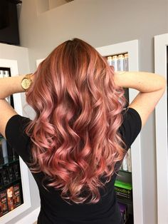 Gorgeous rose gold locks can be adjusted to work with any skin tone, according to Paul Mitchell National Educator Cassandra McGlaughlin. #PMBigNightOut