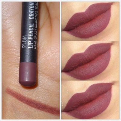 “How gorgeous MAC Plum Lipliner all over the lips. (Might be a bit drying, so apply a lip balm for few minutes then wipe it off and apply the lipliner) -…”