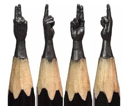 脑洞大开的削铅笔技巧：俄罗斯艺术家Salavat Fidai用铅笔芯来做雕刻。眼神不好的人，得带放大镜来欣赏作品。