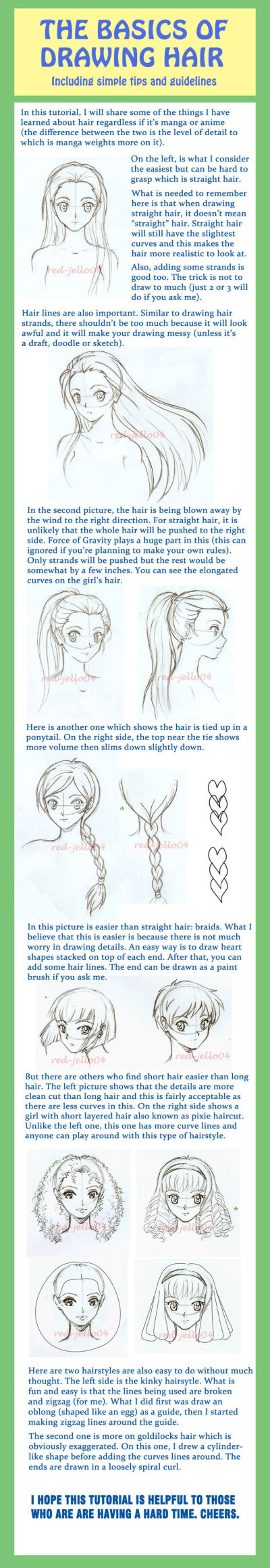 Basic Hair Tutorial by ~red-jello04 on deviantART