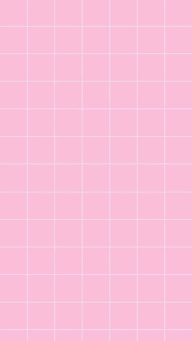 粉色格子手机壁纸图片