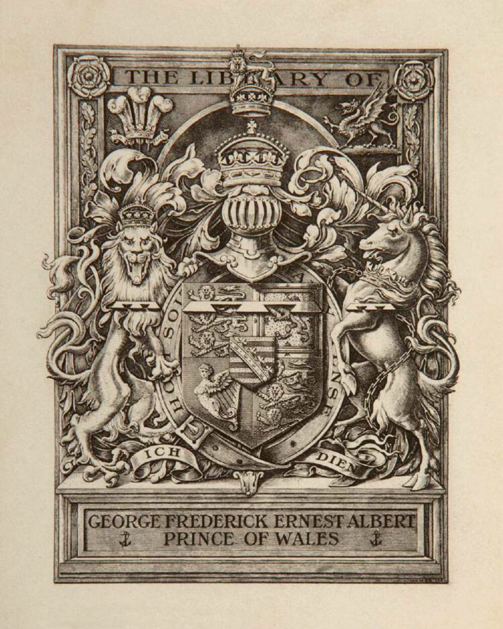 英王查理二世的藏书票