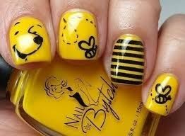 Pooh nails! Cute for easter :)