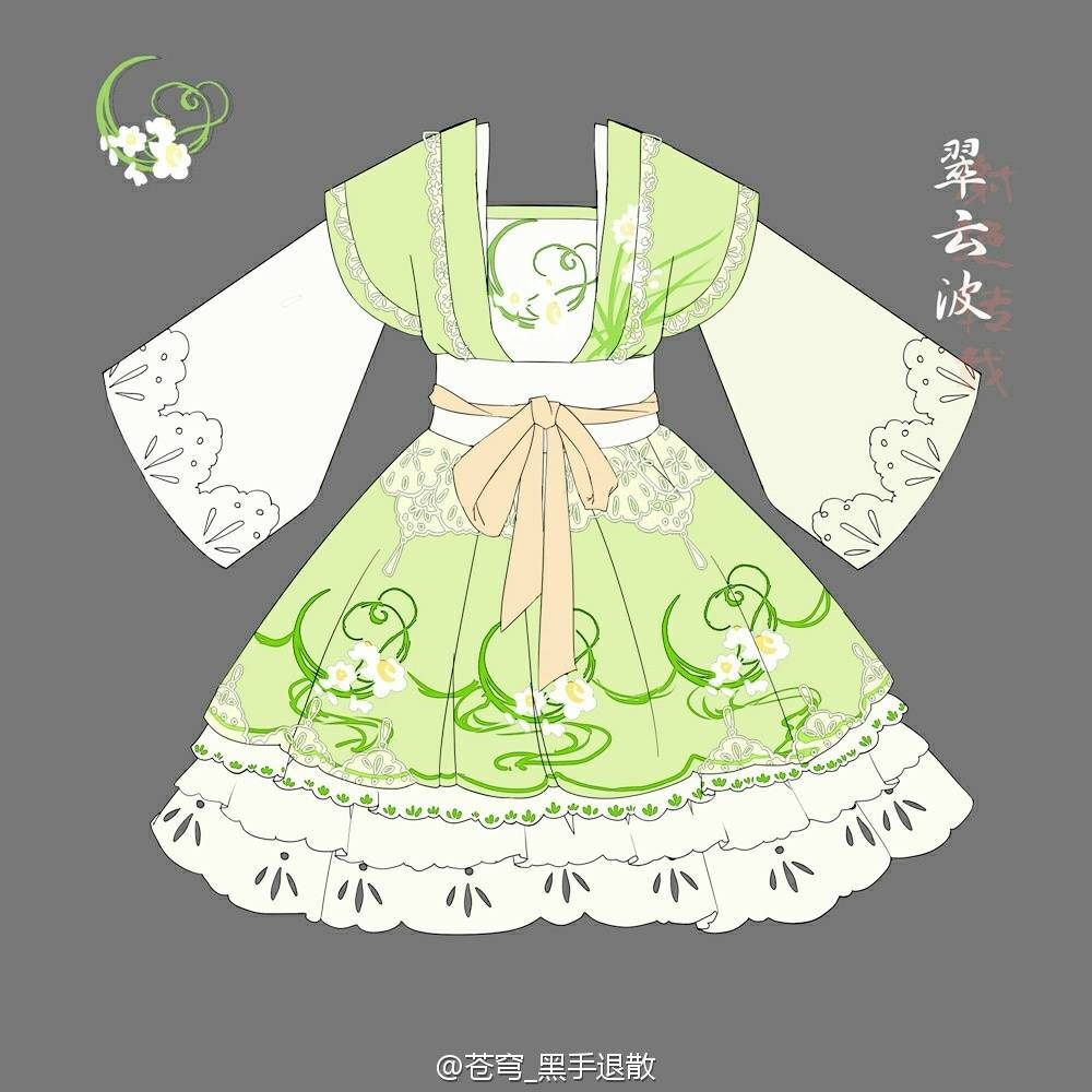 绘画 中国风 古风 服饰 设计 唯美