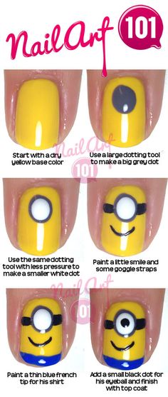 Minion Nails Tutorial