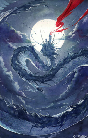 大圣归来，白龙，画师见水印