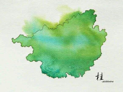 泼墨的中国各省之广西