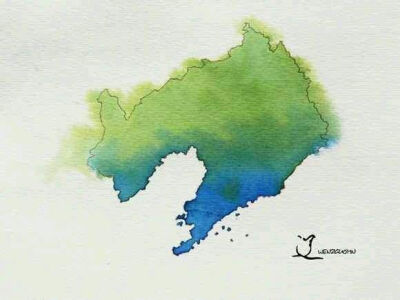 泼墨的中国各省之辽宁