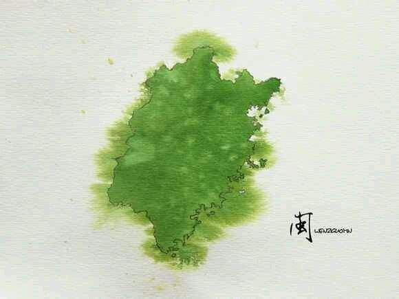 泼墨的中国各省之福建
