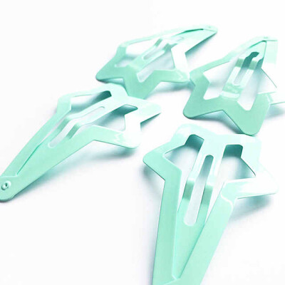 薄荷色星星发夹