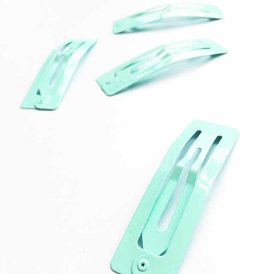 薄荷色长方形方片夹