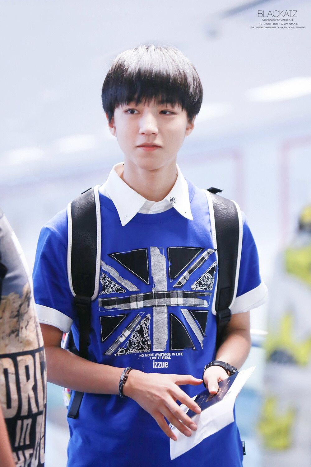 TFBOYS王俊凯 2015.07.20 重庆江北机场-台湾桃园机场图。