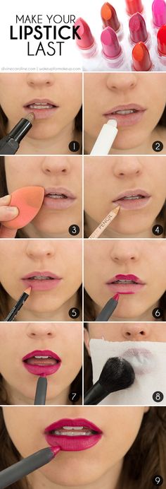 Blogger Ivy gives you a step-by-step on how to keep that #lipstick where it belongs. #lipstick #makeup