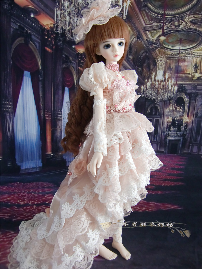 木子娃衣BJD/SD/1/31/4娃娃/洋装/婚纱礼服/鱼尾裙【完售展示】