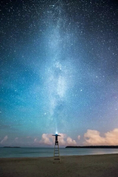 唯美星空 夜景 夜空 星光 自然风景 iphone手机壁纸 唯美壁纸 锁屏