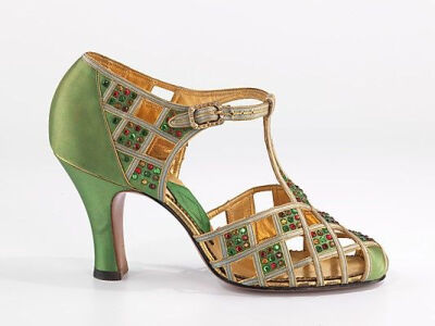 Shoes, Evening Delman (American, founded 1919) Date: 1935–40 Culture: American Medium: silk, rhinestones