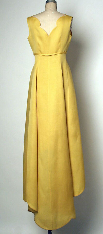 Balenciaga Dress - back - c. 1967 - House of Balenciaga (French, founded 1937) - Design by Cristobal Balenciaga (Spanish, 1895-1972) - Silk